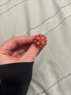 Pink Cluster Statement Ring